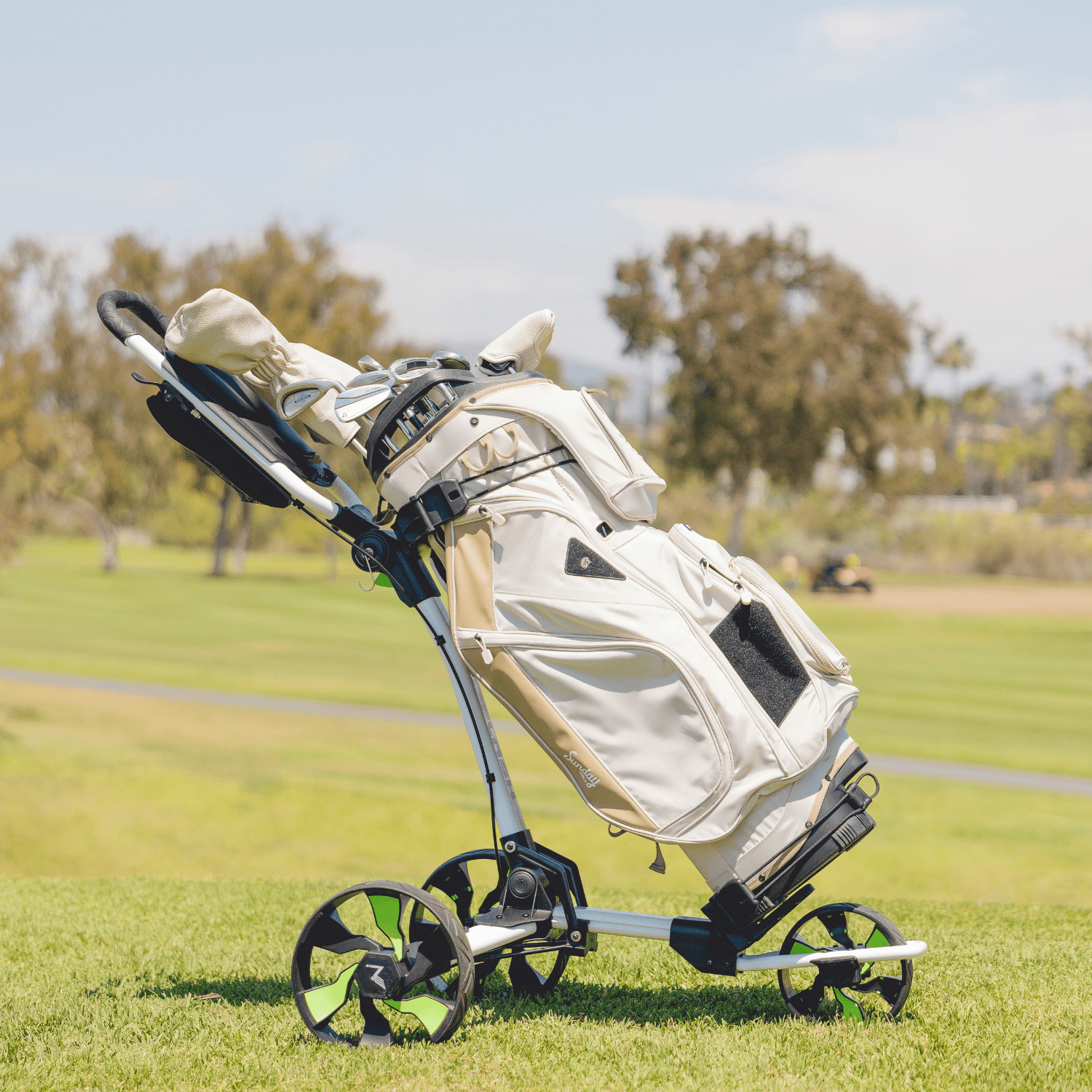 THE BIG RIG | Cart Bag - Toasted Almond – Sunday Golf THE BIG RIG | Cart Bag - Toasted Almond – Sunday Golf