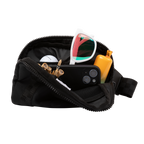 Women's Belt Bag Black with Accessories