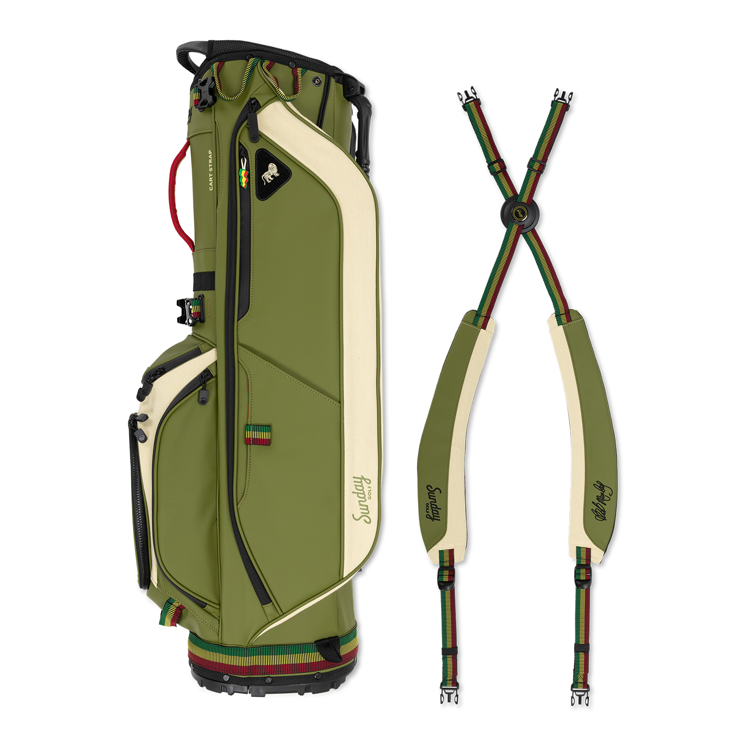 Ryder | Bob Marley Olive/Hemp Full Size Stand Bag