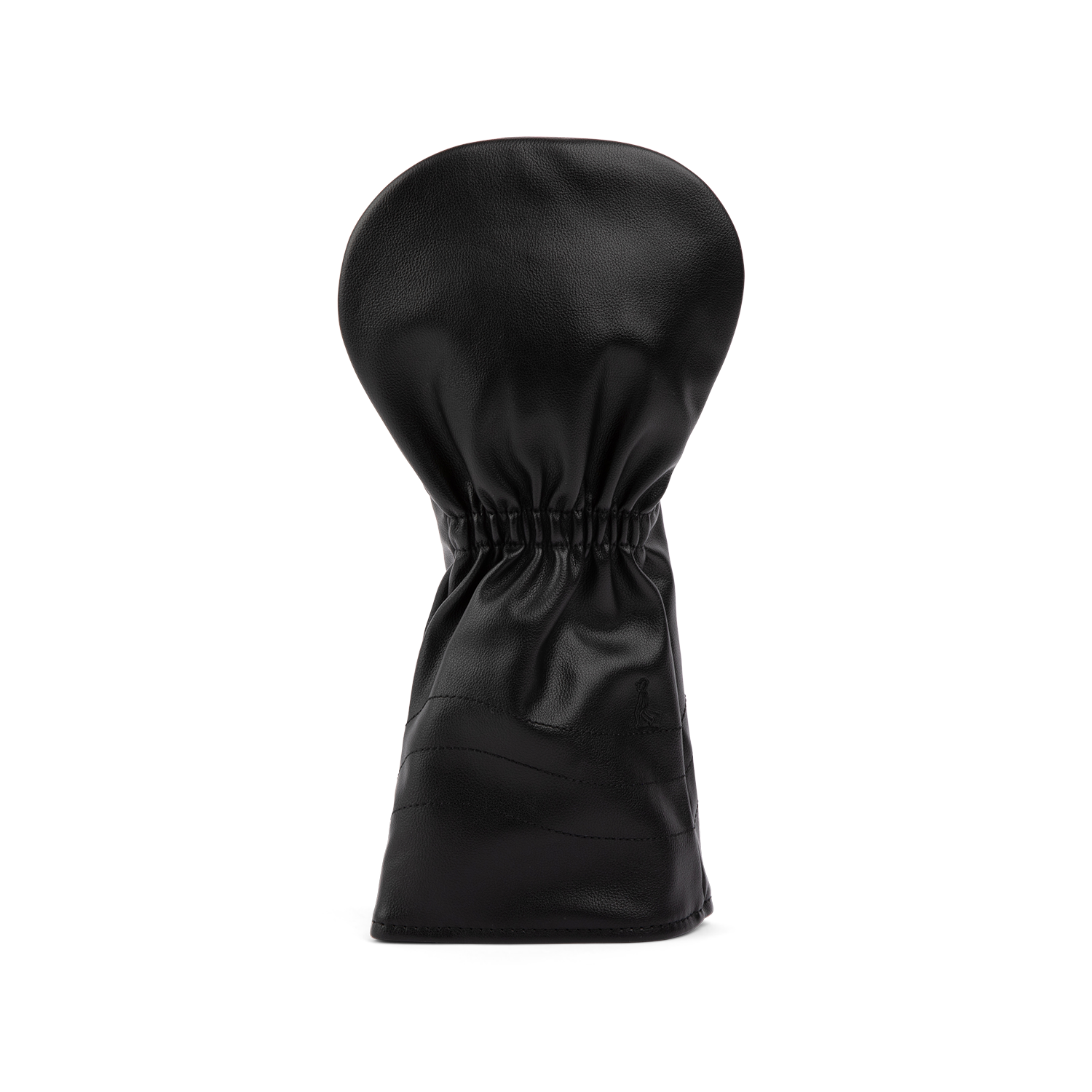 Rear shot of driver golf headcover in black vegan leather