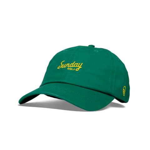 Sunday Golf Dad Hat | Green & Yellow