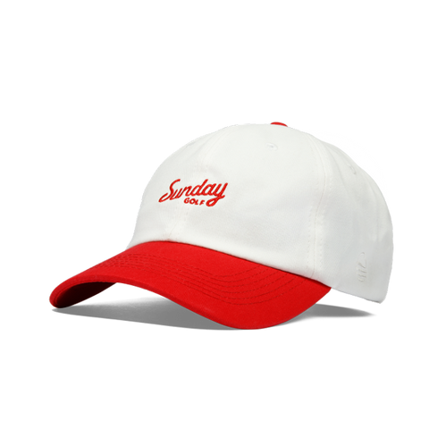 Sunday Golf Dad Hat | RED & CREAM