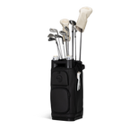 Sunday Golf's Simmy golf bag with golf clubs, headcovers and golf gloves