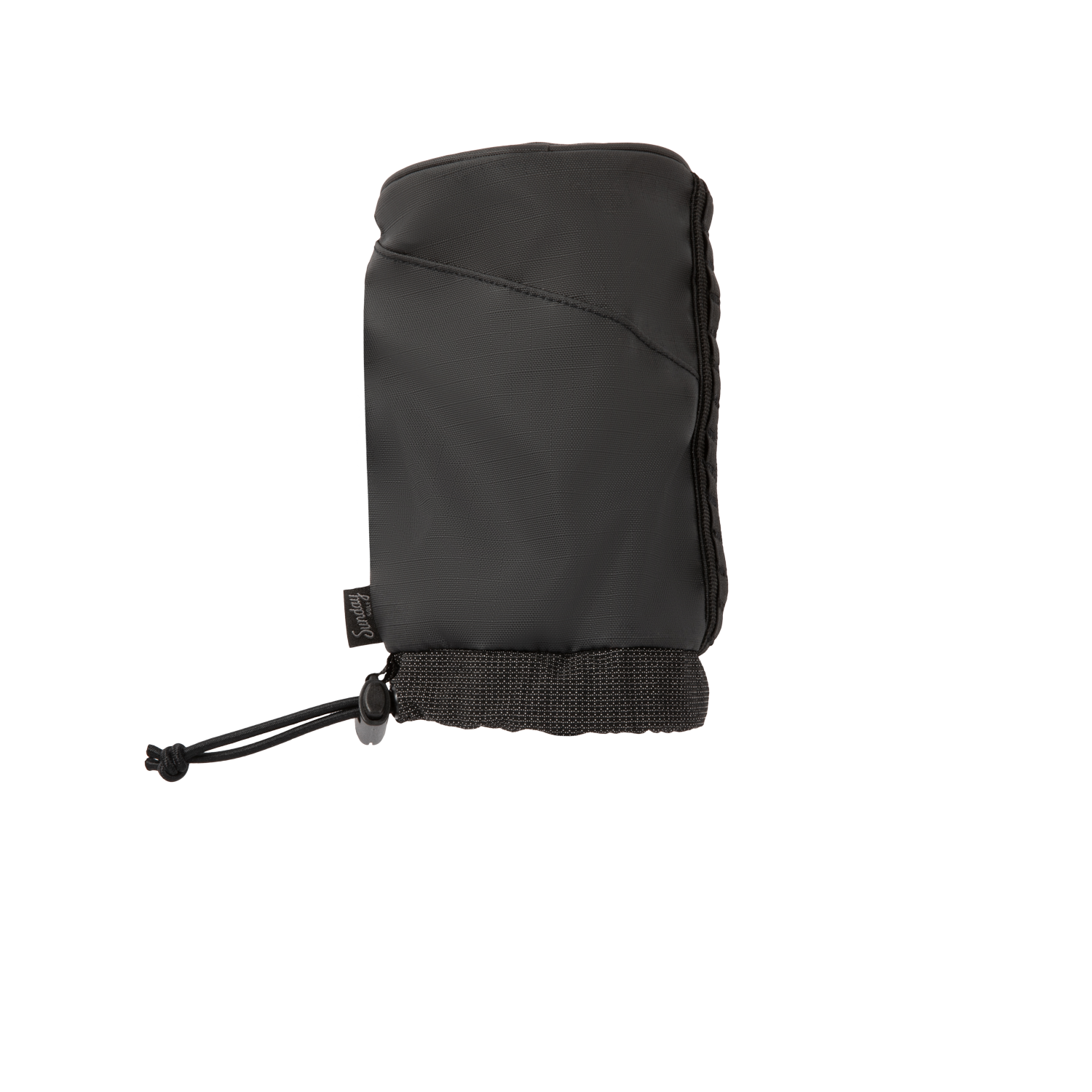 Front view of ranger fairway wood golf headcover in black