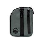 Rear view of midnight green nickel bag valuables pouch that can be paired with golf bag