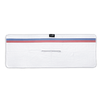 El Classico golf towel by Sunday golf white golf towel with red and blue pinstripes 