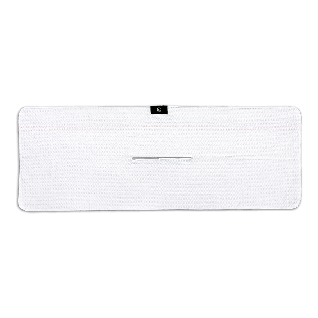 white back of Sunday Golf El Classico golf towel