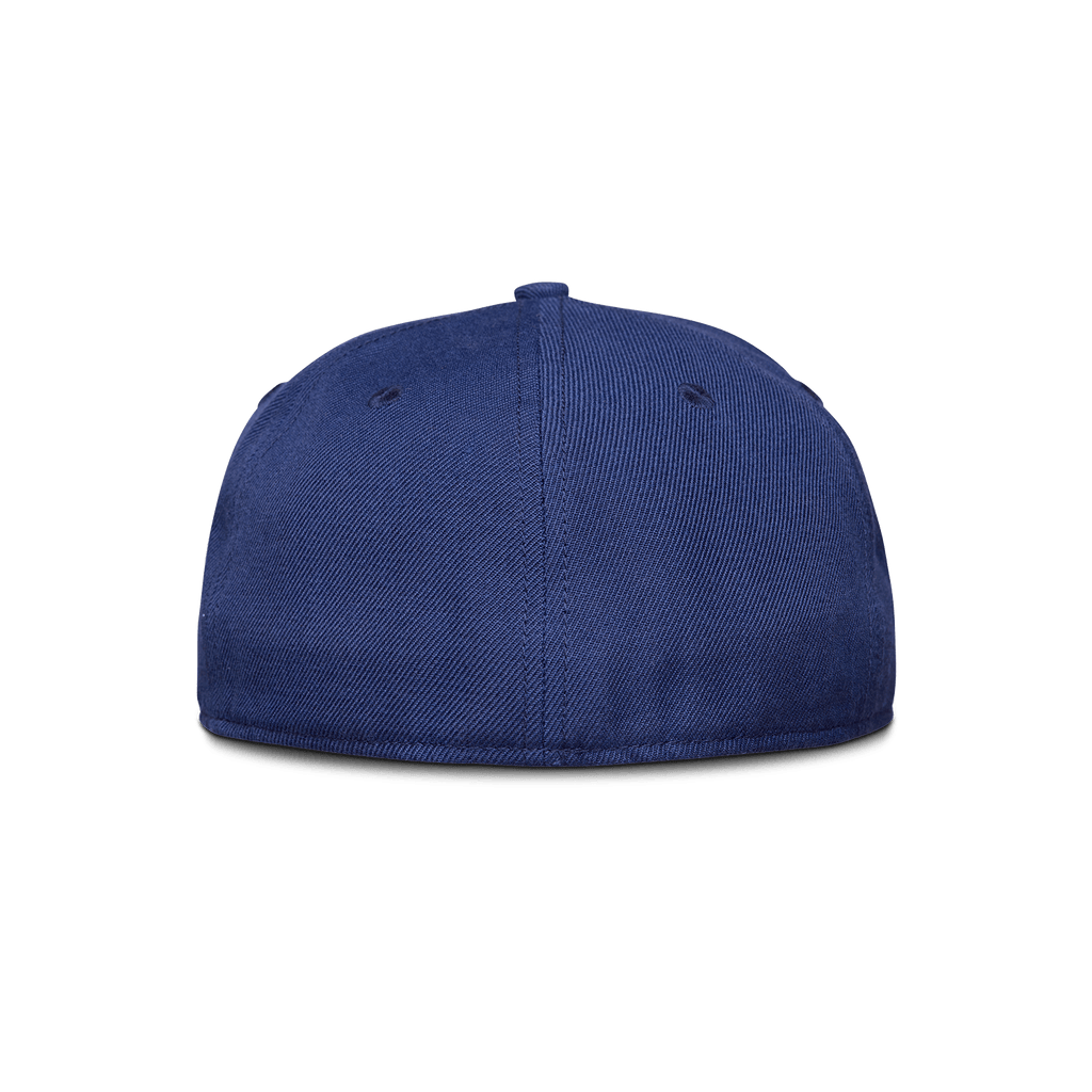 Back view of navy pro fit golf hat