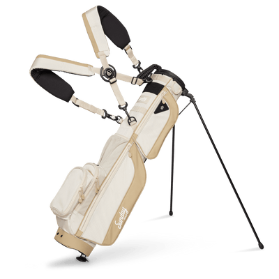 Loma XL golf bag in toasted almond white and tan golf bag