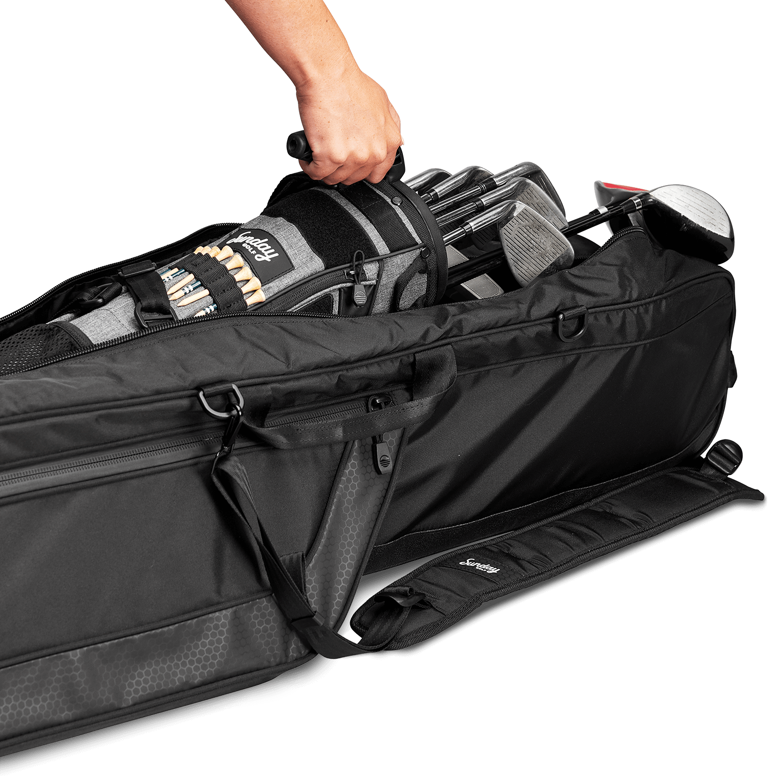 Loma XL in the mule travel golf bag