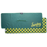 green and yellow golf tailgate towel