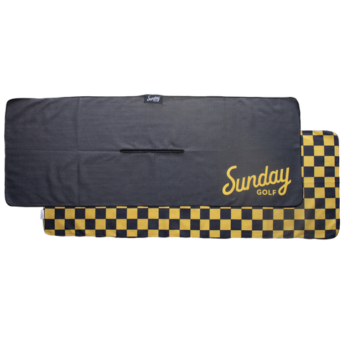 Tailgate Golf Towel | Black & Yellow