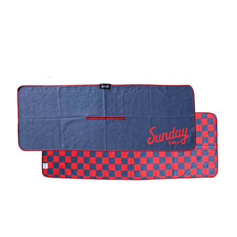 Tailgate Golf Towel | Navy & Red