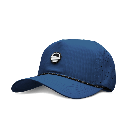 Front shot of navy Porter Lite golf hat