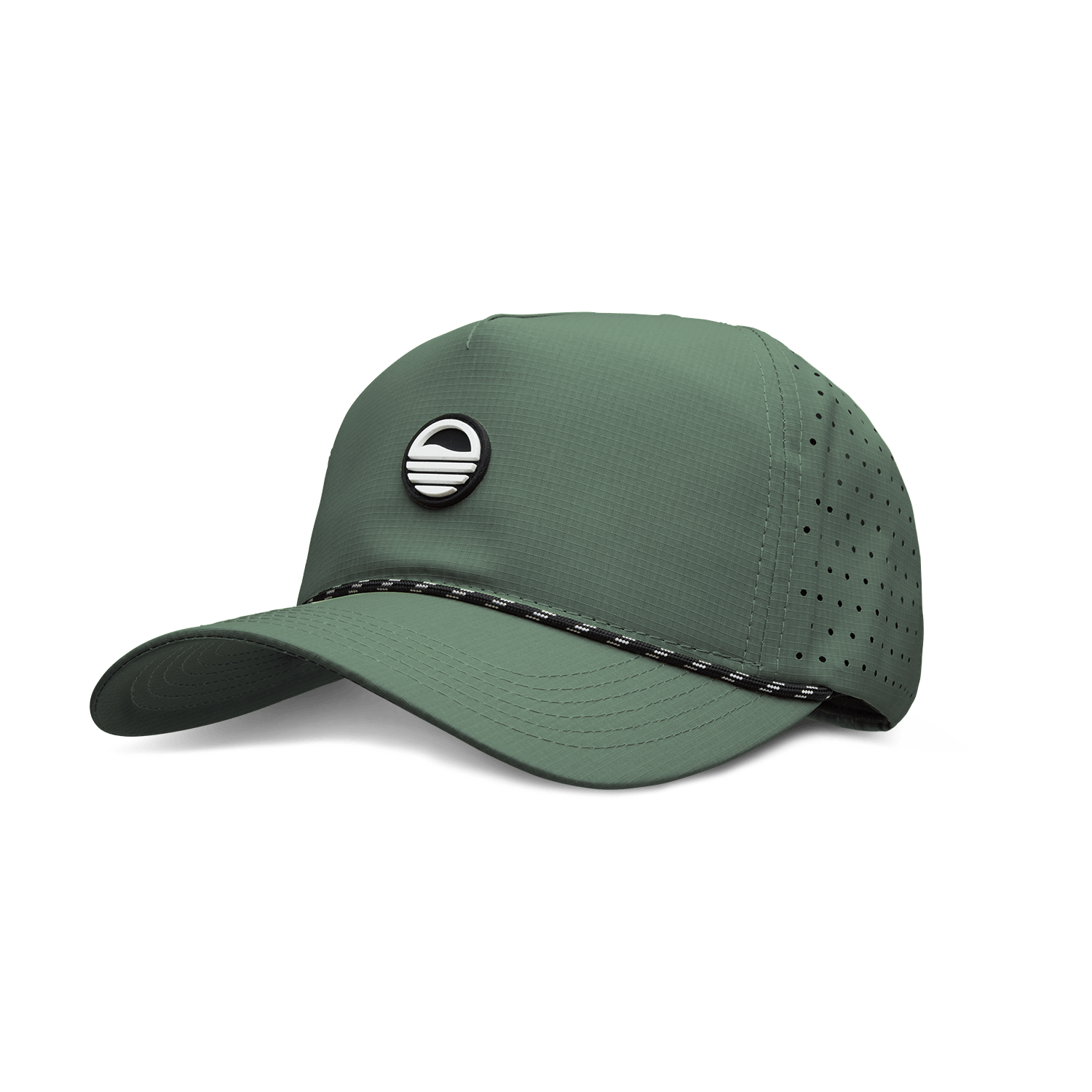 Front shot of olive green Porter Lite golf hat