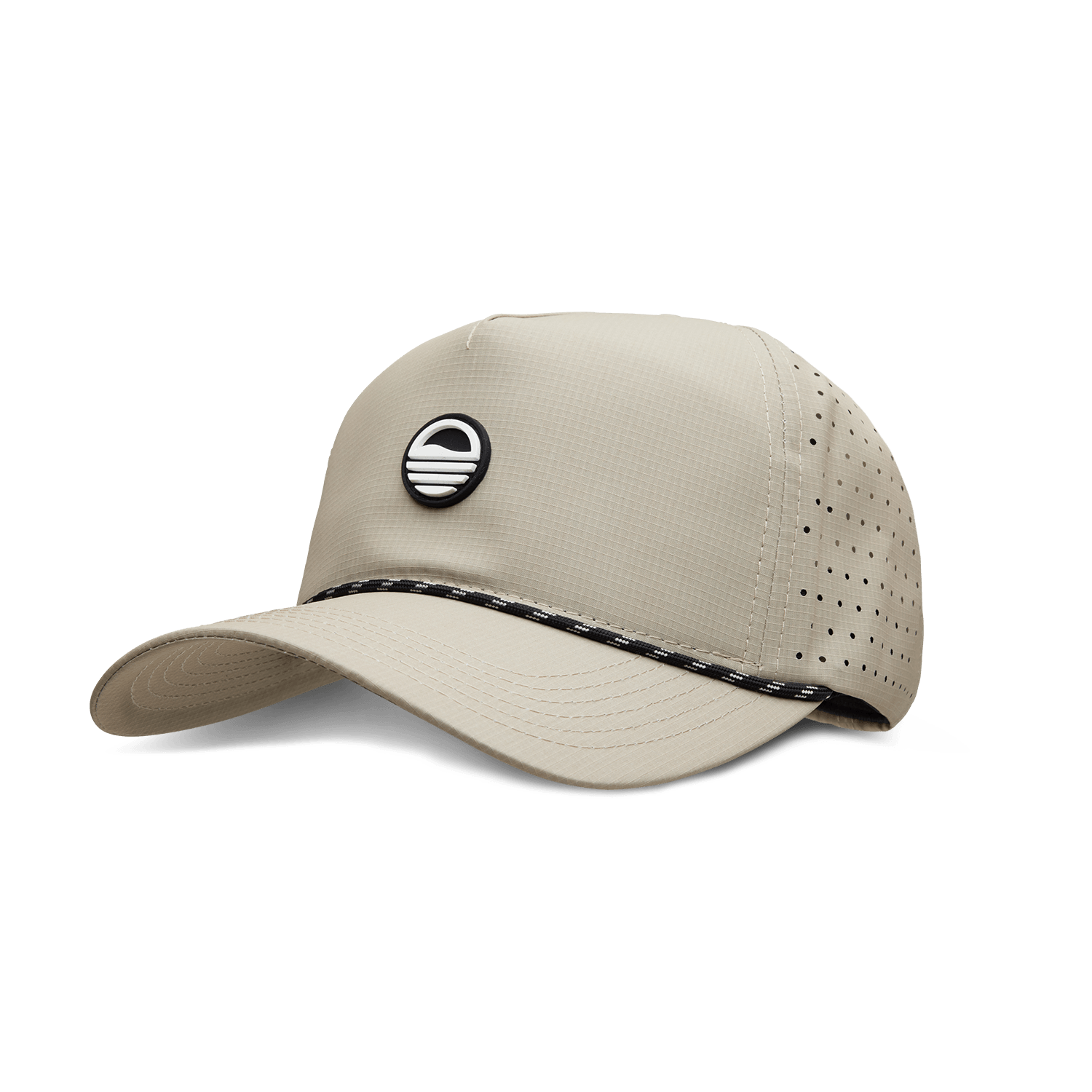 Front shot of tan Porter Lite golf hat