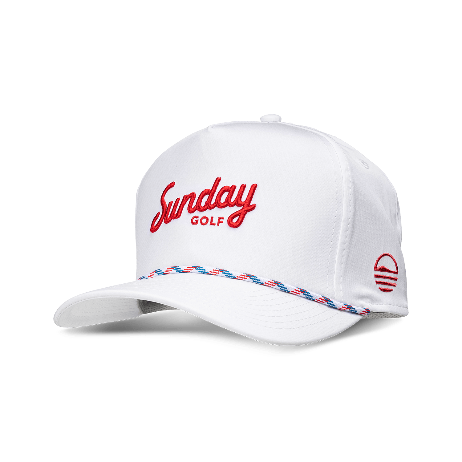 Front shot of USA rope golf hat