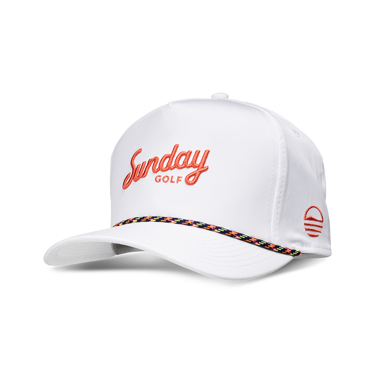 Front shot of tropical rope golf hat
