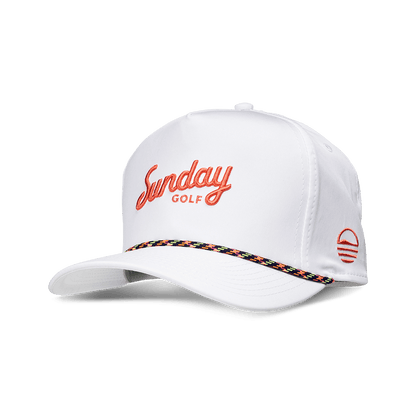 Front shot of tropical rope golf hat