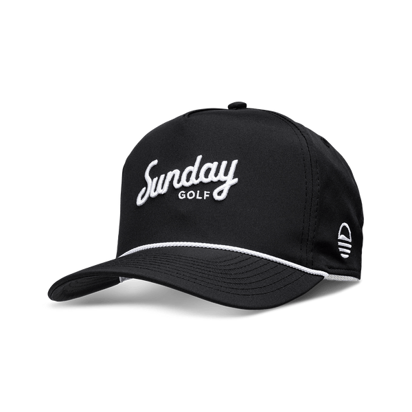 Golf Rope Hat Black Sunday Golf