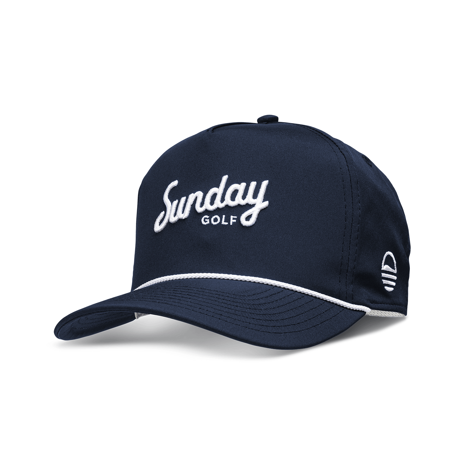 Front shot of navy rope golf hat