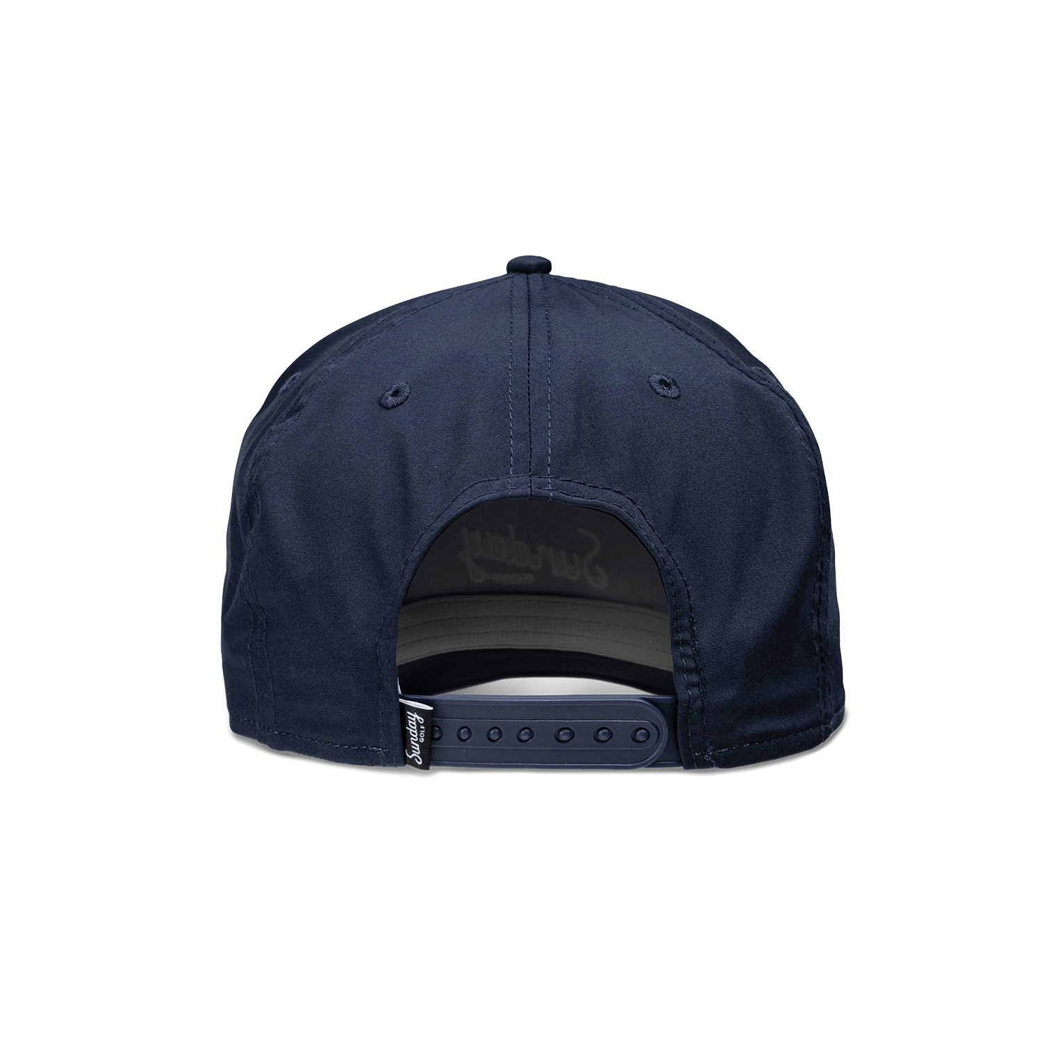 Back shot of navy rope golf hat