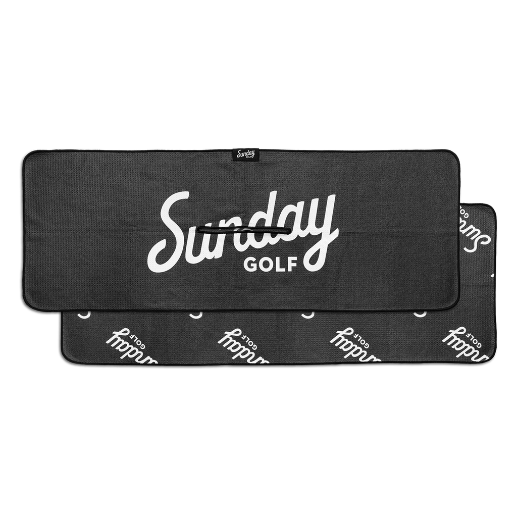 Sunday Golf Towel Front & Back Shot