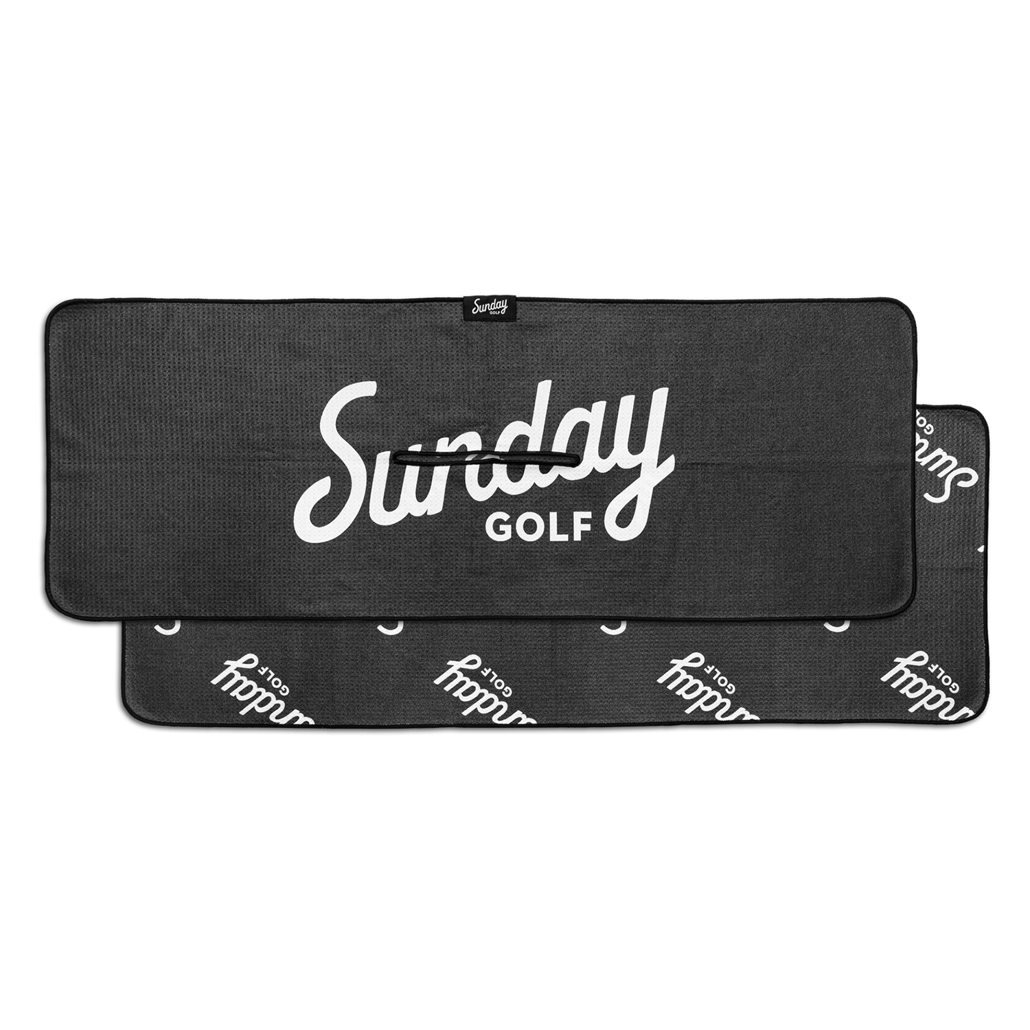 Sunday Golf Towel Front & Back Shot