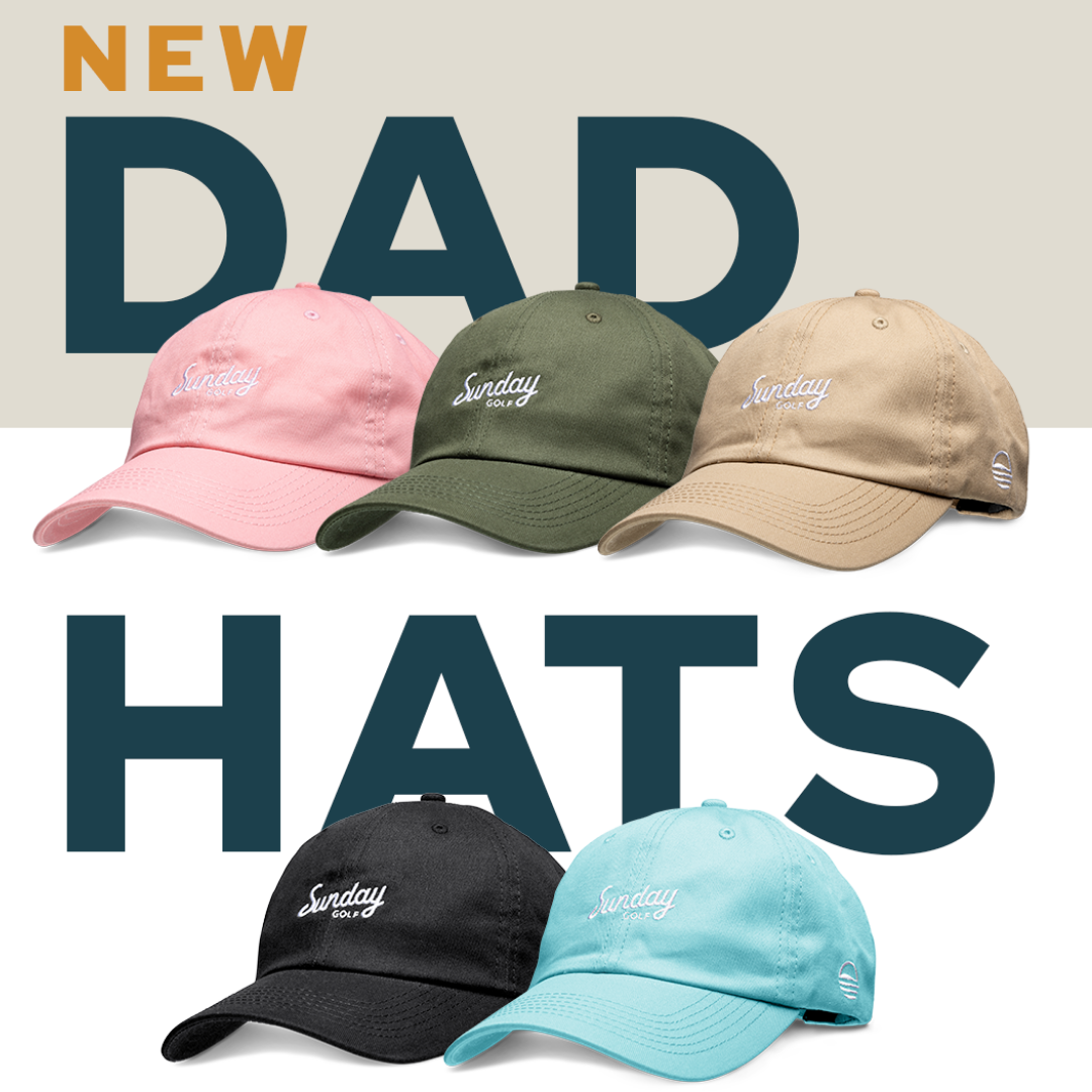 dad hats for golf in different color options